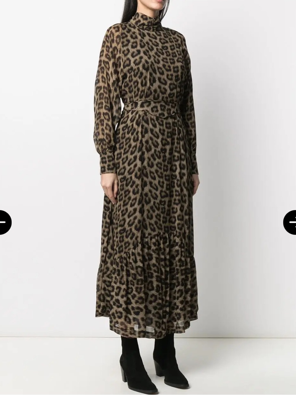 $685 Ba&sh Fara Leopard Dress